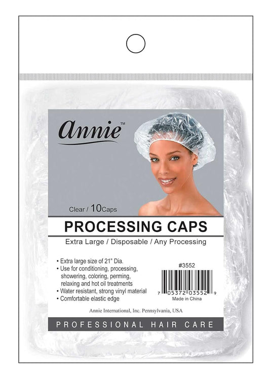 Annie 10Pc Processing Caps Clear X-Large