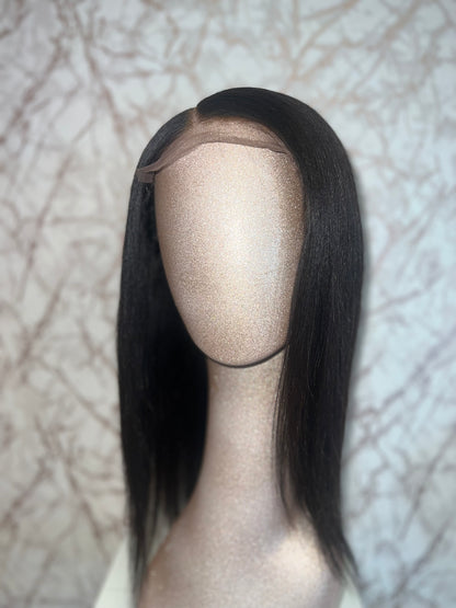 Glueless 5x5 HD Lace Textured Straight Wig 14"