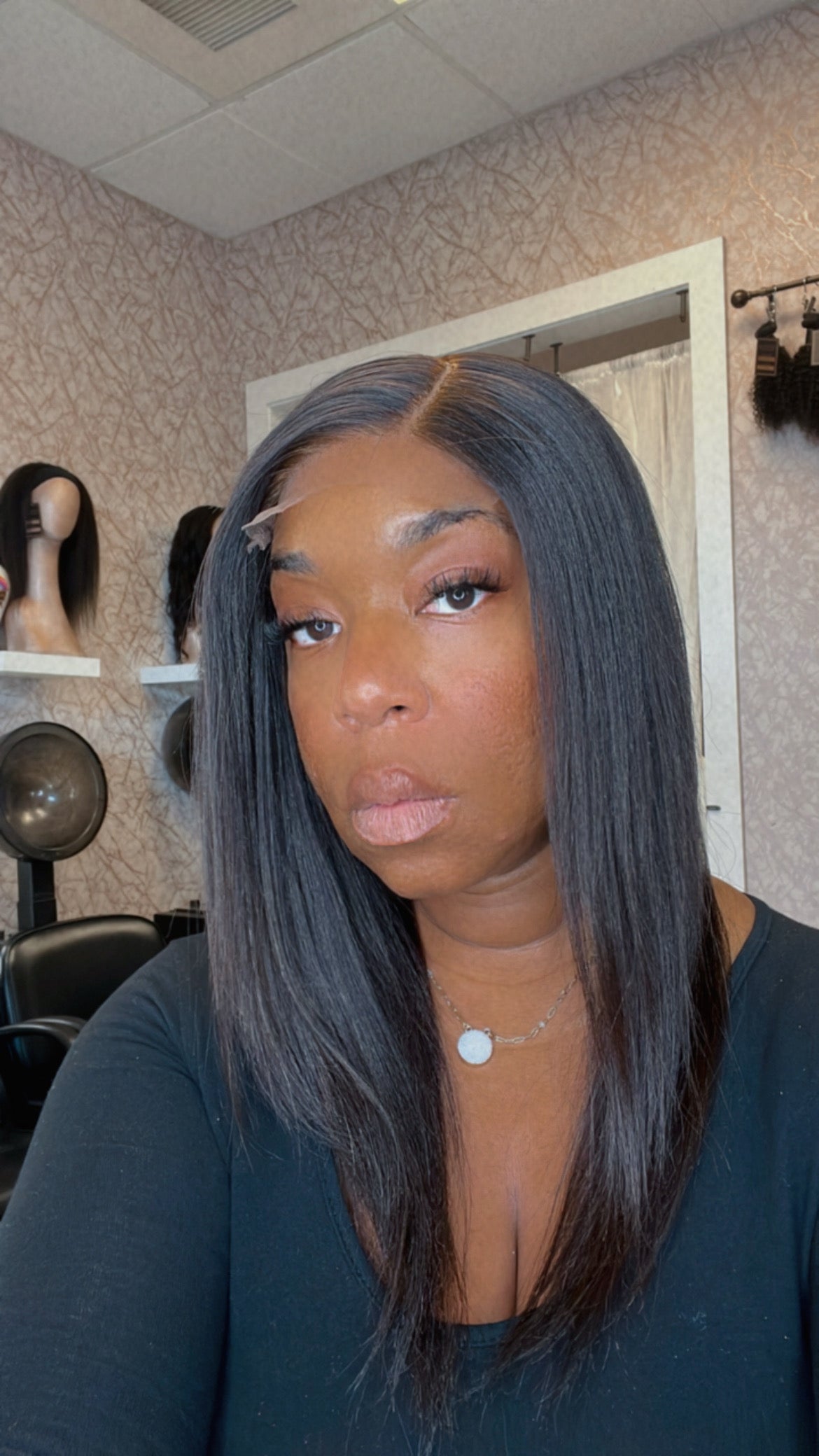 Glueless 5x5 HD Lace Textured Straight Wig 14"